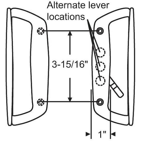 Strybuc Patio Door Handle 900-21630